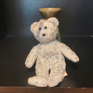 TY Beanie Baby small Christmas bear ornament